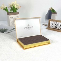 Boîte à chocolat rigide en papier enduit écologique avec impression de logo personnalisée en gros, fermeture magnétique, boîte d'emballage pour bonbons