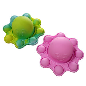 安いおもちゃタコプッシュポッパーリバーシブルシリコンバブルフィジェット感覚おもちゃハンドヘルドミニフィジェットキーホルダーおもちゃ - Product Image 5