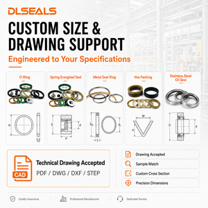 Guarnizioni Industriali Personalizzate NBR FKM PTFE PU, Guarnizioni in Gomma, O-Ring, Guarnizioni Idrauliche, Supporto per Disegni OEM e Campioni - Product Image 3
