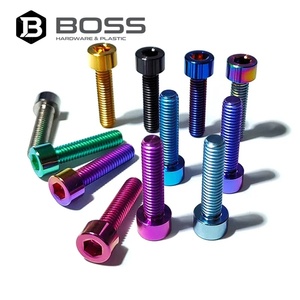 Vis à tête cylindrique Allen M5M6M8 en alliage de titane zingué <span class=keywords><strong>BOSS</strong></span> pour <span class=keywords><strong>casque</strong></span> de vélo, frein, drones et accessoires d'aéromodélisme - Product Image 5