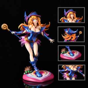 25CM Sexy Girls Date Cartoon GK <span class=keywords><strong>Manga</strong></span> Statues <span class=keywords><strong>Yu</strong></span> Gi Oh Noir Magicien Figura PVC Anime Figure Jouets pour Adulte - Product Image 5