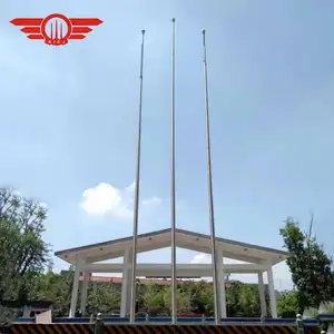 12 Meter Foshan Stainless Steel 304 316 Wind Flag Pole Base Outdoor Large Flagpole