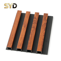 Panel Dinding 3D Great Wall WPC Ramah Lingkungan Desain Serat Kayu Tahan Air Tahan Api untuk Interior Rumah Sakit dan Gym