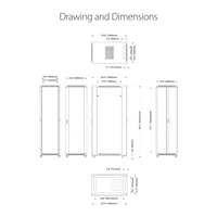 Armoire de serveur réseau 42U personnalisée Rack de serveur en acier standard SPCC de 19 pouces pour centres de données 600*1000 15u 27u 18u 12u 6u 32u