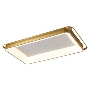 Plafonnier rond ultra-fin en cuivre pur LED, style américain nordique de luxe pour chambres à coucher, salons, bureaux, couloirs, salles de bain - Product Image 5