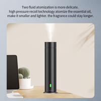 Diffuseur de parfum cylindrique pour hôtel, argent et noir, sans eau, grande capacité, pour huiles essentielles, diffuseur d'arômes de type tour