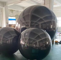 Boule métallique gonflable décorative boule miroir gonflable ballons métalliques grandes boules gonflables brillantes