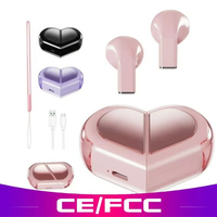 Nuevos Auriculares TWS Deformables con Forma de Corazón, Resistentes al Agua IPX5, con Reducción de Ruido y Control por Voz