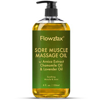 Minyak Pijat Tubuh Melembapkan Chamomile Lavender untuk Seluruh Tubuh 236ml untuk Semua Jenis Kulit OEM ODM Label Pribadi Logo Kustom Kotak Grosir