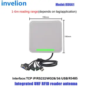 Invelion EPC Gen2 UHF 1M lector RFID Prime de rango medio para relé de estacionamiento de coche/POE