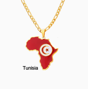 Collier en alliage avec carte du drapeau du <span class=keywords><strong>Mali</strong></span>, personnalisé, pour hommes et femmes, accessoires de mode, souvenirs, vente en gros - Product Image 4