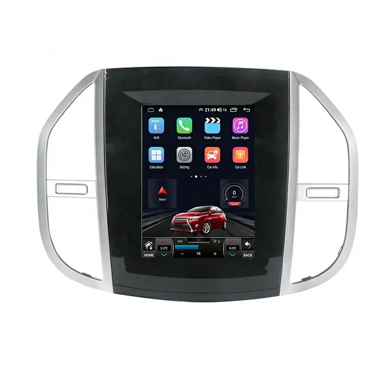 RUISOカーラジオAndroidカープレーヤーforBenz Vito 3 W447 2014 - 2020 GPS auto carplay for Tesla Vertical Screen