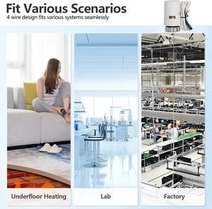 Actionneur thermique MEIBA H30-12 4 fils 24V normalement fermé, filetage M30x1.5, anti-inflammable PC+ABS, durable, pour sols d'hôtels modernes - Product Image 4