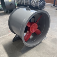Ventilateur axial à pales en acier à faible bruit et à économie d'énergie, avec carter à bride filigranée, 4 pouces # -10 #   Silencieux 380V pour le contrôle du bruit avec roulement à billes