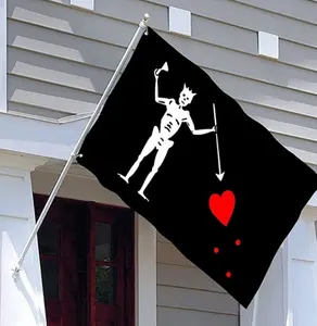 Bendera Halloween baru spanduk tarik dekorasi pesta hantu huruf bendera ulang tahun menarik