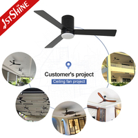 Ventilateur de plafond 1stshine 52 pouces avec éclairage LED, mode été/hiver, application mobile TUYA Wifi, éclairage décoratif moderne, respectueux de l'environnement