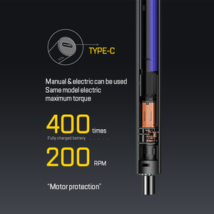 2023 nuevo juego de destornilladores eléctricos inalámbricos 58 en 1 con 50 piezas de brocas magnéticas de acero S2 intercambiables para reparación de teléfonos <span class=keywords><strong>Xiaomi</strong></span> - Product Image 4