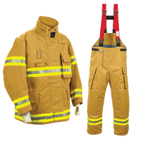 Équipement de protection intégrale du corps de pompier haute performance CE uniforme de sécurité combinaison de lutte contre l'incendie multicouche anti-flamme
