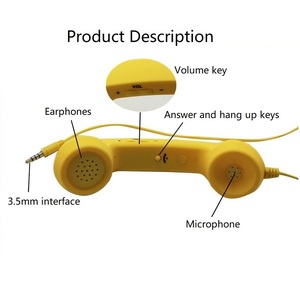 Conector de 3,5mm Auricular de teléfono móvil, Auricular de Llamada entrante de teléfono móvil, Micrófono de teléfono móvil Retro - Product Image 5