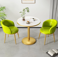 Ensemble Table et Chaises de Balcon Luxe Moderne Minimaliste en Acier Inoxydable Écologique Durable et Imperméable Comprenant 1 Table et 2 Chaises
