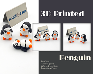 Mini pingouin de haute qualité, jouet imprimé en 3D, cadeaux avec modèle de jouets imprimés en 3D de qualité supérieure, série d'animaux mignons, décoration de la maison, anti-stress - Product Image 4