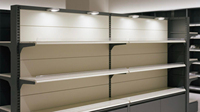 Étagères de présentation robustes pour la vente au détail, étagère métallique réglable à plusieurs niveaux pour supermarché, épicerie, collations et boissons