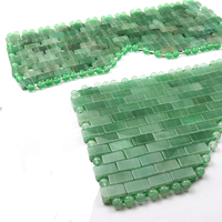 Masque pour les yeux en aventurine verte pour le visage et le cou, soulage les rides et apaise la peau