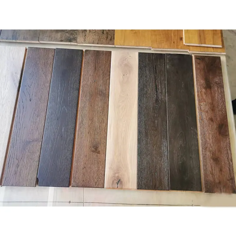 white black alternate color European Oak wooden floor household waterproof wear-resistant flooring