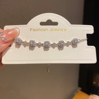 Nouveau bracelet rond en zircon, bijou de main minimaliste et luxueux pour femme, accessoire de mode pour le quotidien
