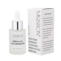 Dissolvant de vernis à ongles liquide en gel de 30 ml avec compte-gouttes, enrichi en vitamine E, écologique et doux pour une utilisation en salon et à domicile