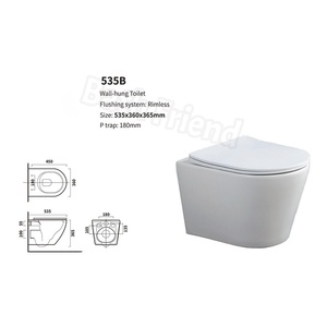 <span class=keywords><strong>WC</strong></span> <span class=keywords><strong>suspendu</strong></span> moderne sans bride, avec réservoir encastré, cadre complet, céramique blanche mate et grise - Product Image 3