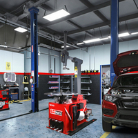 GATmatic TWC562S 220V Démonte-pneus semi-automatique électrique pour camions, outil de changement de pneus manuel de haute qualité avec colonne inclinable