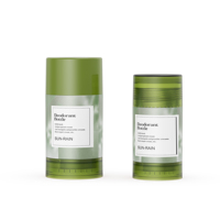 Bouteille torsadée transparente en PP personnalisée en gros, 30g 50g 75g, pour déodorant, stick solaire, colle, baume, contenant