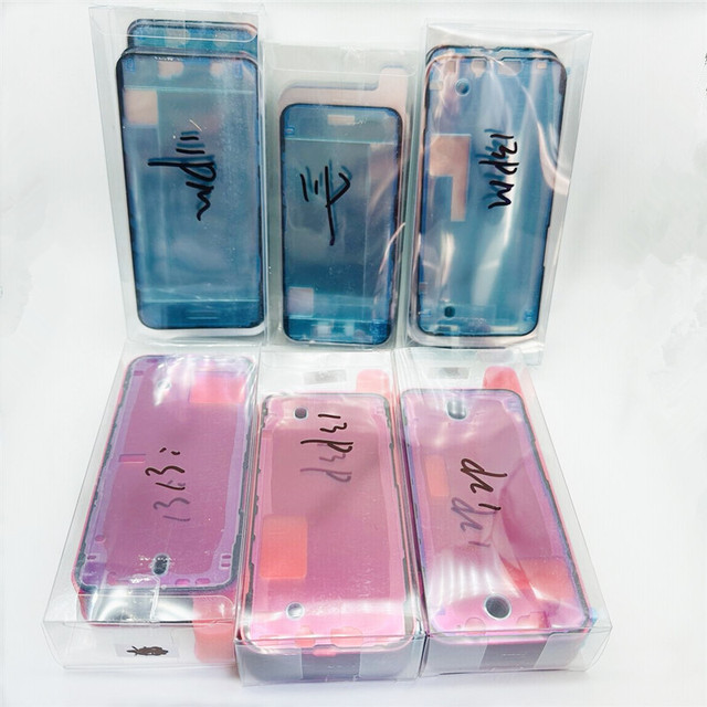 50pcs Full Original Waterproof Tape for iPhone X Xs Max 11 12 13 Pro Max/mini Frame Sticker Water Proof Glue Red Film Adhesive