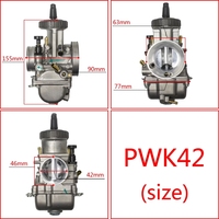 Carburateur Racing Keihin PWK 33mm 36mm 38mm 40mm 42mm pour Honda Yamaha Kawasaki Suzuki ATV Quad Pit Dirt Bike Moto