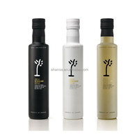 En stock bouteille en verre d'huile comestible 100ml 250ml 500ml 750ml bouteille en verre d'huile d'olive marasca avec distributeur bouchon à vis