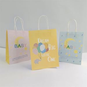 KUAIMA 22*11*27cm Wholesale Custom Print Logo Luxury Candy <b>Boxes</b> <b>Treat</b> Favor Gift Paper Bags for Baby Shower - Product Image 4