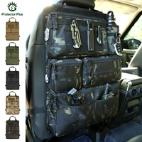 Sac de rangement tactique antivol multi-poches en sangle pour bouteille d'eau, idéal pour SUV, camion et organisateur de siège de voiture