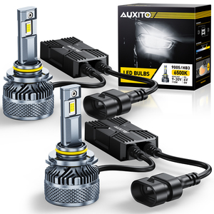 Ampoules LED pour feux de jour AUXITO, dernières versions 6V 12V 9005 HB3, compatibles, 32000lm 170W, kit LED sans erreur. - Product Image 1