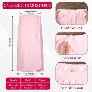 Peignoir de spa personnalisé avec logo, robe de salon avec fermeture réglable, enveloppes légères et élastiques pour le bain, la douche, jupe pour femmes - Product Image 2