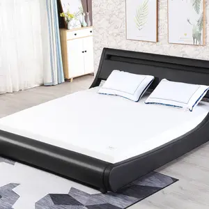 OEM /ODM Современные спальные комплекты для хранения в гостинице, одинарные, большие размеры, двойные деревянные кровати, рама