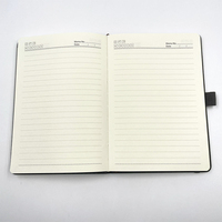 Agenda/Planificateur 2026 en tissu imprimé A4/A5/A6/A7/B4/B5/B6, design simple noir/gris, carnet de notes personnalisable