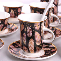 Juego de 2 Termos con Diseño Árabe de 0.7+1.1L, Juego de Teteras de Lujo para el Hogar, Termo Chapado en Oro, Juego de Tazas de Té
