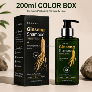 Champú Natural a Base de Hierbas CLAVIS Contra la Caída del Cabello, con Hoja de Arborvitae, Ginseng y Jengibre, Control de Grasa, Nutrición y Refrescante - Product Image 3