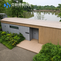 Maison modulaire en aluminium, villa préfabriquée écologique pour complexe de glamping, clé en main, entièrement meublée, construction en usine