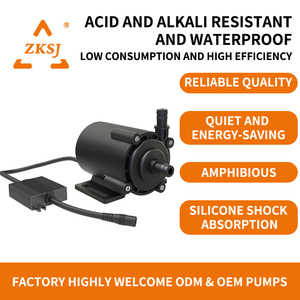 Bomba de agua sumergible de 12V/24V para microfuentes, piscinas, dosificación <span class=keywords><strong>solar</strong></span> de combustible embotellado, transferencia de agua, bombas ZKSJ - Product Image 2