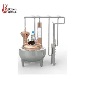 Venta al por mayor personalizado fácil operación destilación de alcohol 400l hogar equipo de destilación de alcohol