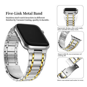 Compatible <span class=keywords><strong>Apple</strong></span> <span class=keywords><strong>Watch</strong></span> Bands 49mm 45mm 44mm 41mm, acero inoxidable iWatch Band correa de metal para <span class=keywords><strong>Apple</strong></span> <span class=keywords><strong>Watch</strong></span> Series Ultra <span class=keywords><strong>8</strong></span> 7 6 5 - Product Image 3