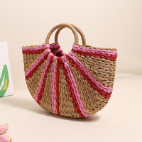 Sac à main en paille interchangeable, style bohème chic personnalisable, expression de style