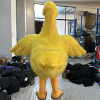 Costume de mascotte d'oie à fourrure jaune Efun 2m 2.6m Fursuit Flying Dodo Goose Outfits Costume Vêtements pour la publicité d'événements